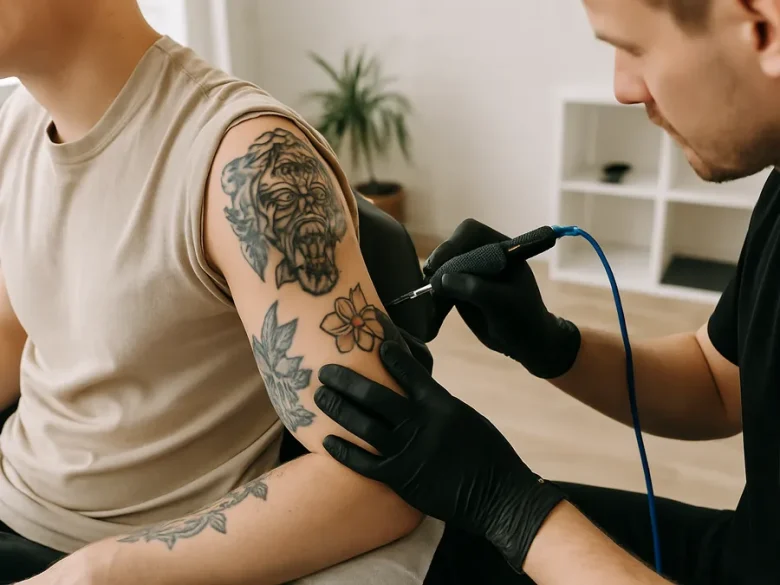 Up close: Tattoo — closeup