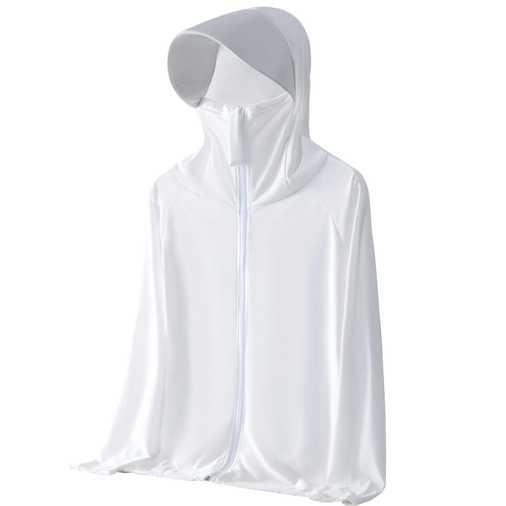 breathable sun protective clothing on white background